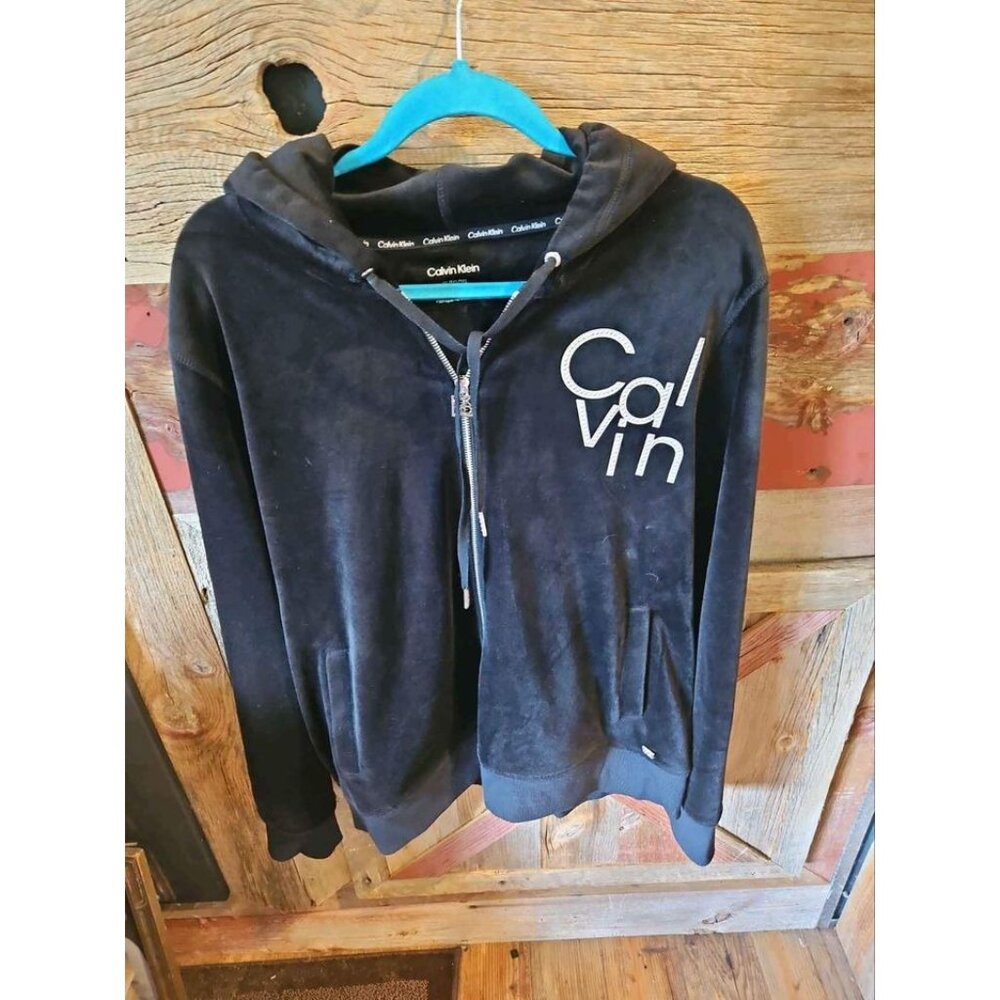 Womens Size Extra Large Black Calvin Hooded Sweatshirt and Joggers Outfit